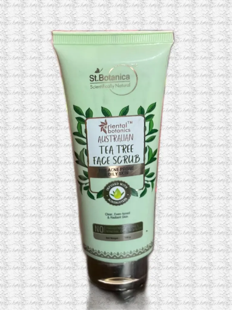 Face Scrub with Australian Tea Tree, Neem and Aloe Vera for Acne
